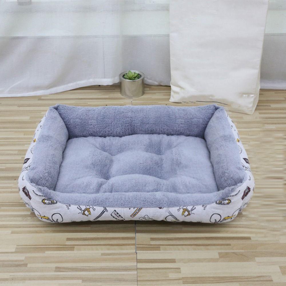 Soft Cat Sleeping Mat Non-slip Pet Sofa Beds Pet Cushion Winter Dog Bed  for Puppy