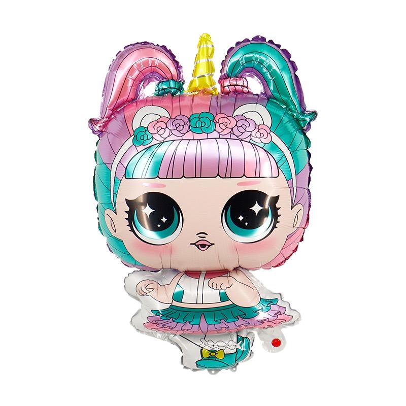 Surprise Doll Birthday Theme Decorations Backdrop Baby Shower Suppl Lol Party Cake Topper Balloon Paper Banner Plates Cups for Round Sensory Durable