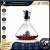 Golden Mountain Crystal Glass Wine Decanter with Large Capacity