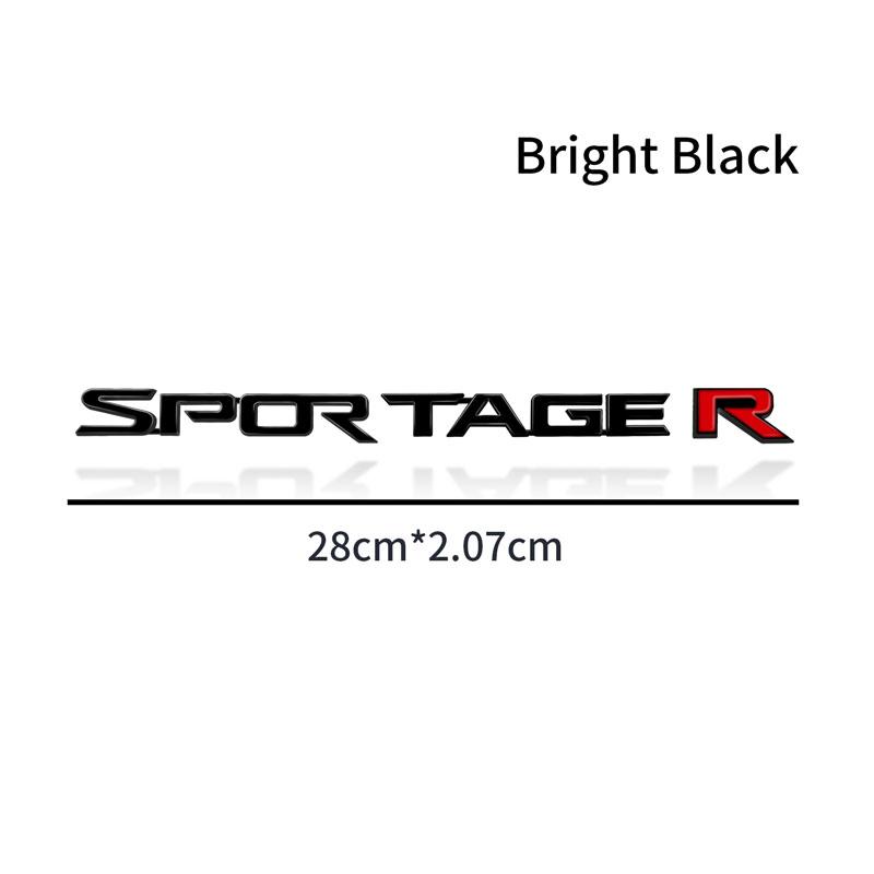 ABCDFV1 3D ABS Car Stickers Sportage R Auto Letter Logo Decoration Rear Bumper Tail Door Trunk Decals For KIA Car Styling Accessories