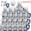 New 8pcs/lot MOC Uruk-hai Orc Army Group Orcus Figures Model Building Blocks LOTR Bricks Medieval Toys for Children gifts