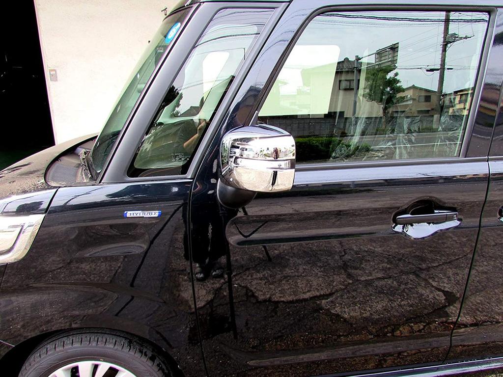 BRIGHTZ Chrome Door Mirror Type for Wagon R MH44S Covers, B, MH34S, [MIR-SID-152] (Part Number 11989)