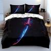 Glowing Katana with Sparks. Bedding Sets Duvet Cover Sets Duvet Covers Pillowcases(1 * Duvet Cover 2 * Pillowcases Without Duvet Insert)