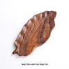 Abay Handmade Walnut Wood Leaf Serving Tray