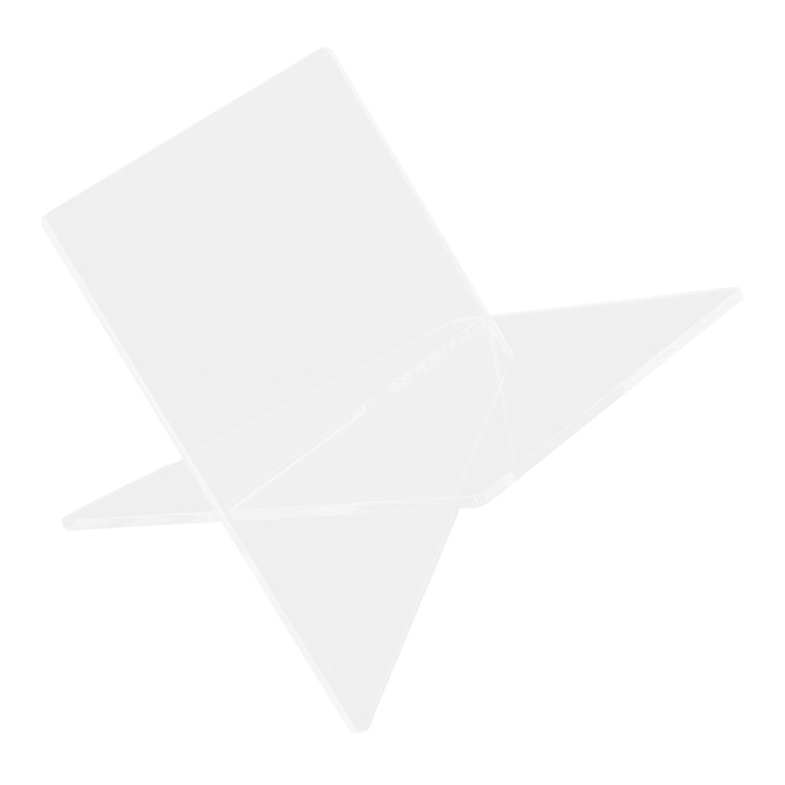 

Transparent Acrylic Book Display Holder Robust Desktop Book Reading Stand for Experiment Data Recording