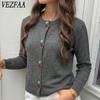 Women's Fashion Casual Fall Winter Solid Color Print Long Sleeve O-Neck Sweaters
