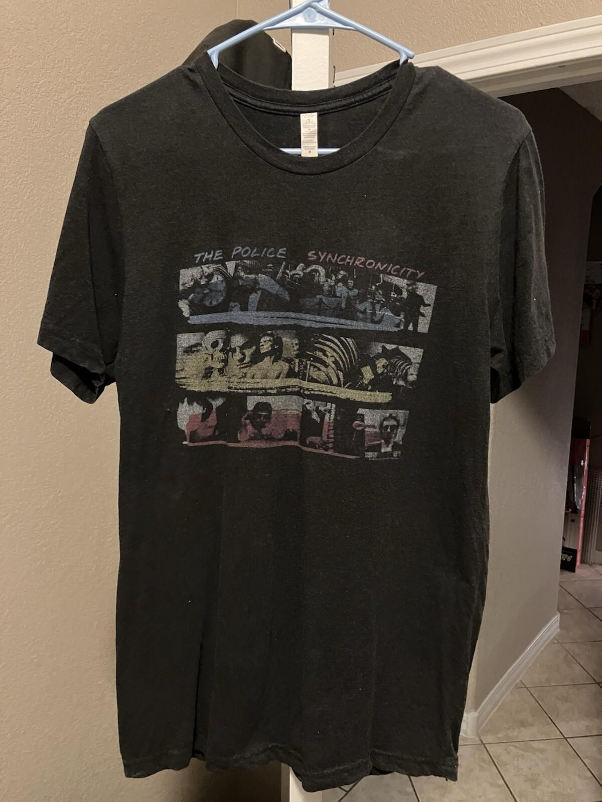 THE POLICE Band Shirt Synchronicity 80’s Rock Sting Men’s M XXL