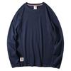 Export Tail Order T-Shirt Men's Long Sleeves Pure Cotton Autumn American Fashion Brand Bottoming Shirt Cut Label Original Order Menswear Clothing