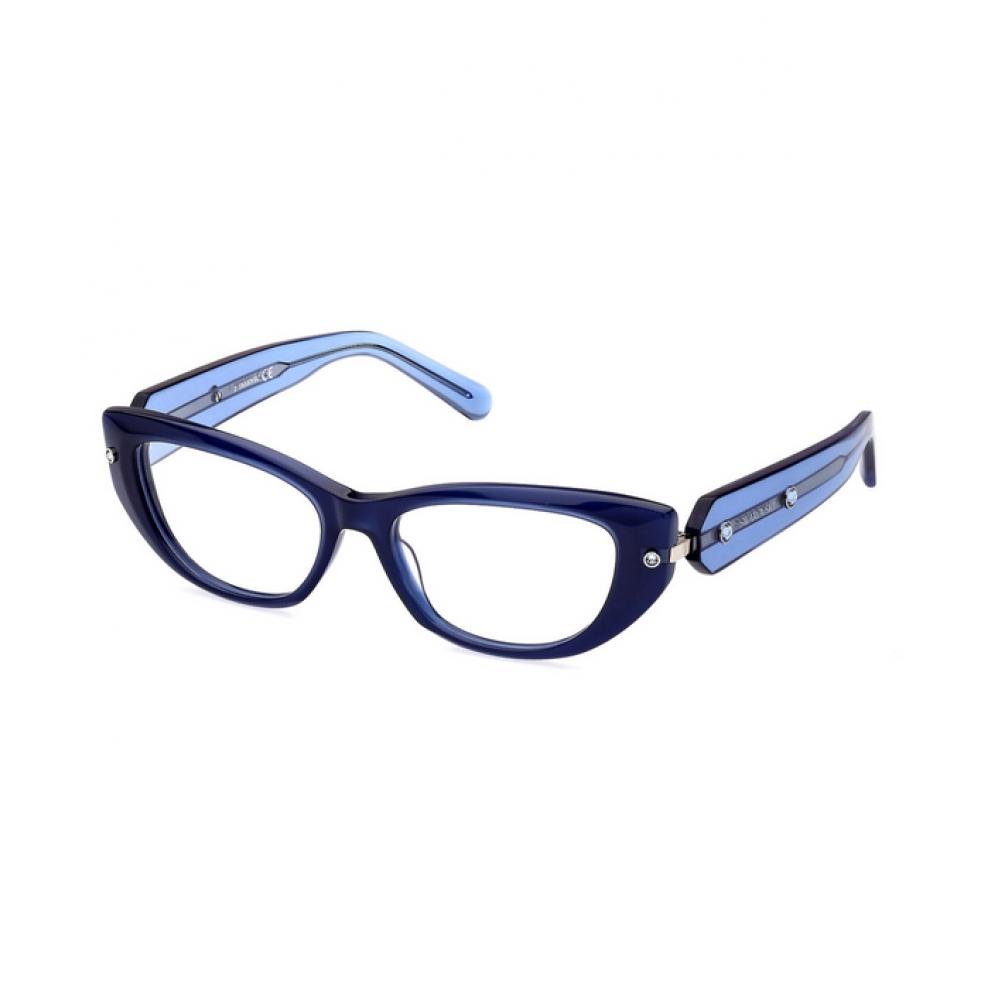 Swarovski Sk5476 Cat Eye Eyeglasses Shiny Black