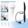 USB Light Bulb Power Energy Generator Educational Wind Generator Kit  Science Experiment