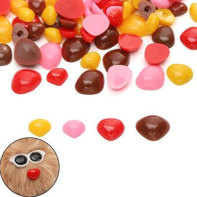 50/100 Stück Acryl Flachboden Dreieckige Puppennase Für DIY Bär Hunde Puppennase
