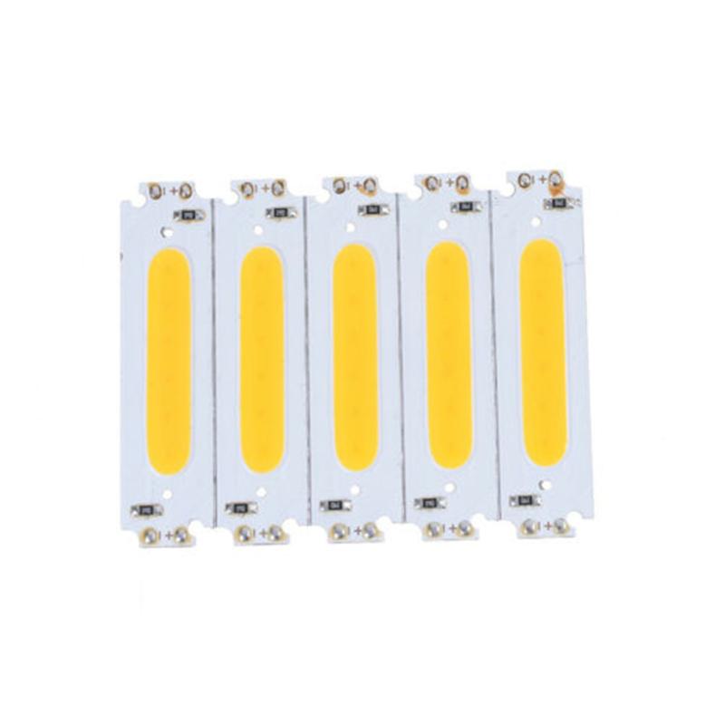 10pcs Metal 10x 60*15mm 2w Cob Led Square Strip Light Lamp  Bead Chip Diy Dc 12v