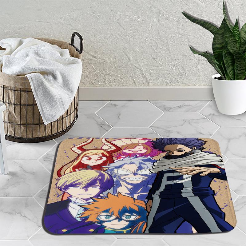 Amime meu herói academia tapetes deku midoriya izuku bakugou tapete dos desenhos animados quarto sala de estar macio antiderrapante área