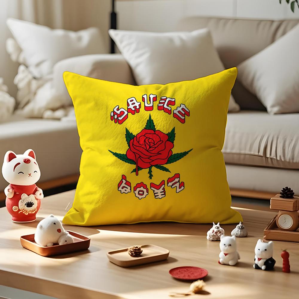 E-Eladio Carrion Album Cushion Cover Silky Short Plush With Invisible Zipper Dustproof Sofa Pillow Cover For Home Decor