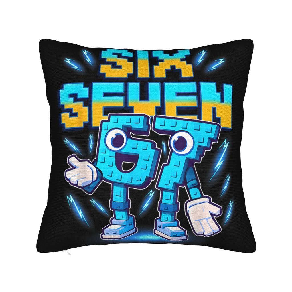 Italian Brainrot Characters Funny Meme Popular Pillowcase Printed Cushion Cover Decorations  Pillow Case Cover Sofa