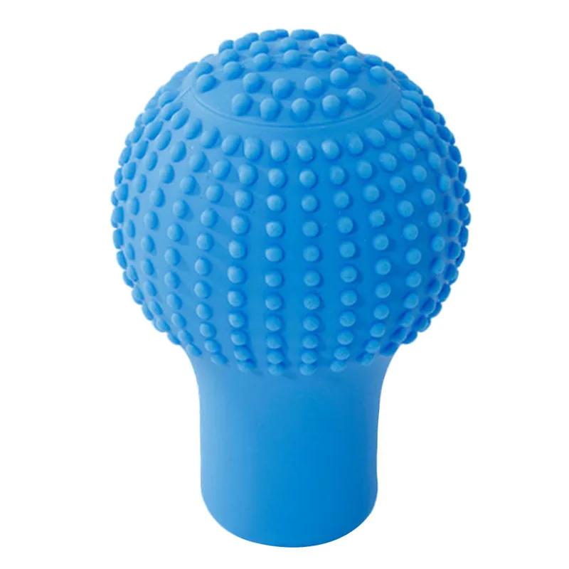 1Pc Car Auto Round Silicone Gear Shift Knob Cover Manual Automatic Non Slip Lever Shifter Knobs Case Protector Bump Stick