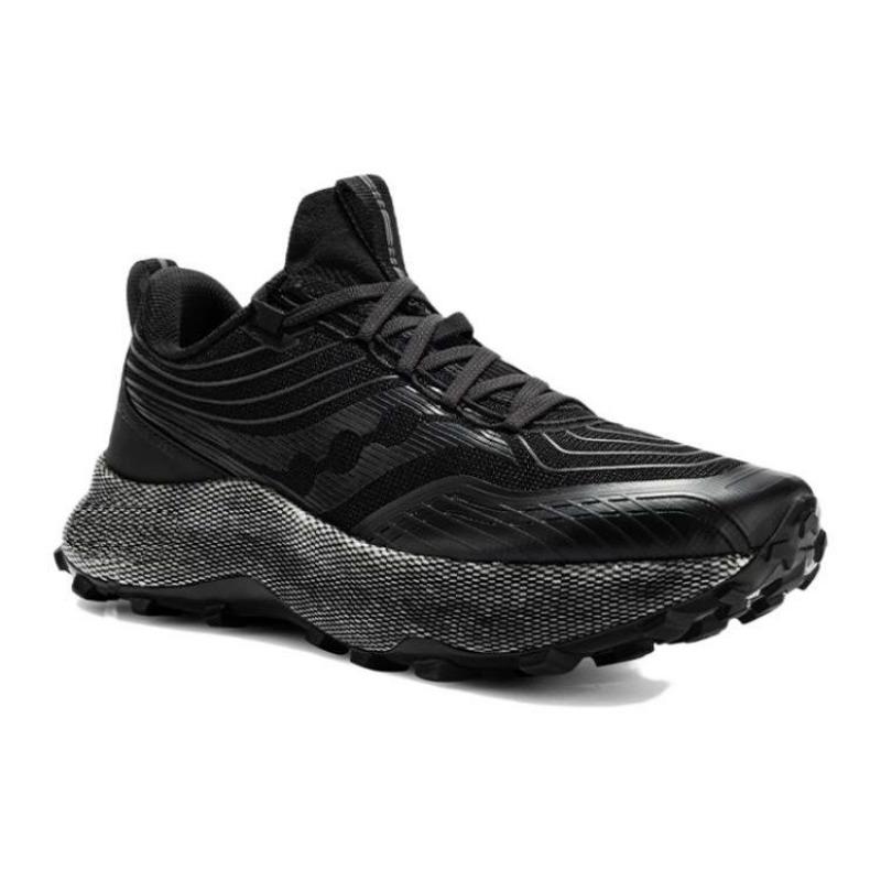 Saucony Endorphin Trail men low-top trail running shoes black cushioned slip-resistant S20647-10