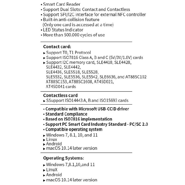 Portable Nonslip Base Card Reader USB Powered Suitable for Seamless Operation with LED Indicator Efficient Data Transfer