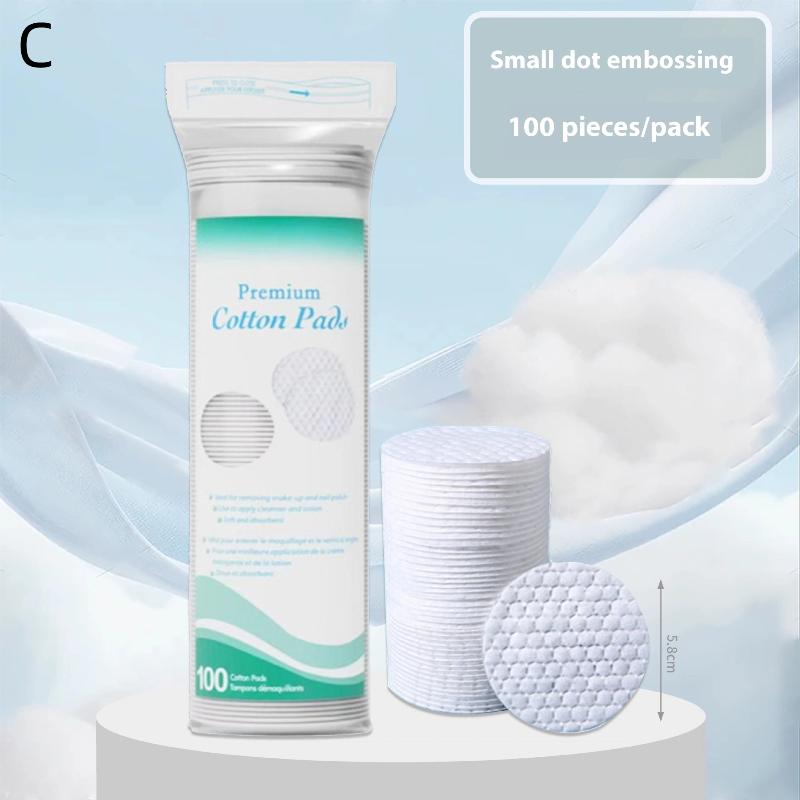 100Pcs Cotton Pads Disposable Clean Cotton Face Nail Polish Remover Round Soft Face Cleansing Remover Cotton Pads Makeup Tools
