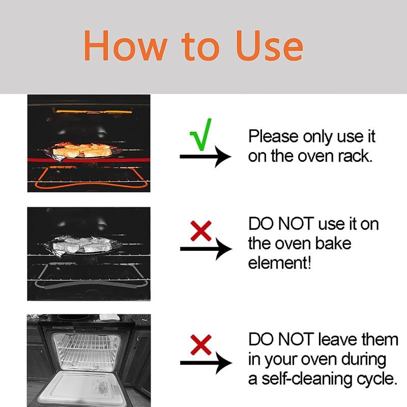 Oven Rack Shields Heat Resistant Silicone Oven Rack Cover 14 Inches Long Oven Rack Edge Protector for Kitchen To Prevent Burns Scars and Injury