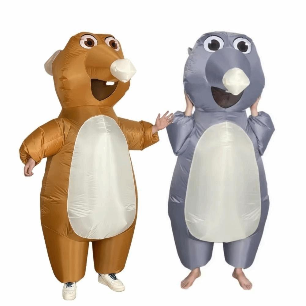 Ganzkörper-Jumpsuit Aufblasbares Maus-Kostüm Lustiges Halloween-Kostüm Bühnenauftritt