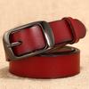 Womens Genuine Leather Belt Fashion Casual Pin Buckle Waistband Jeans Dresses