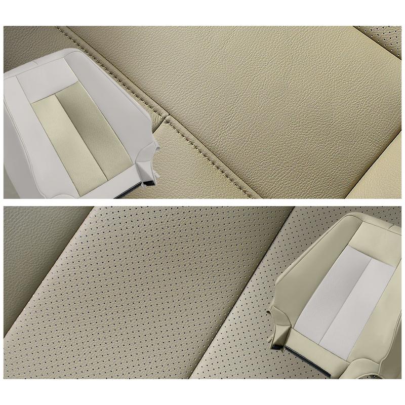 For Ford Expedition 2007 - 2014 Driver Passenger Perforated Leather Seat Cover Backrest