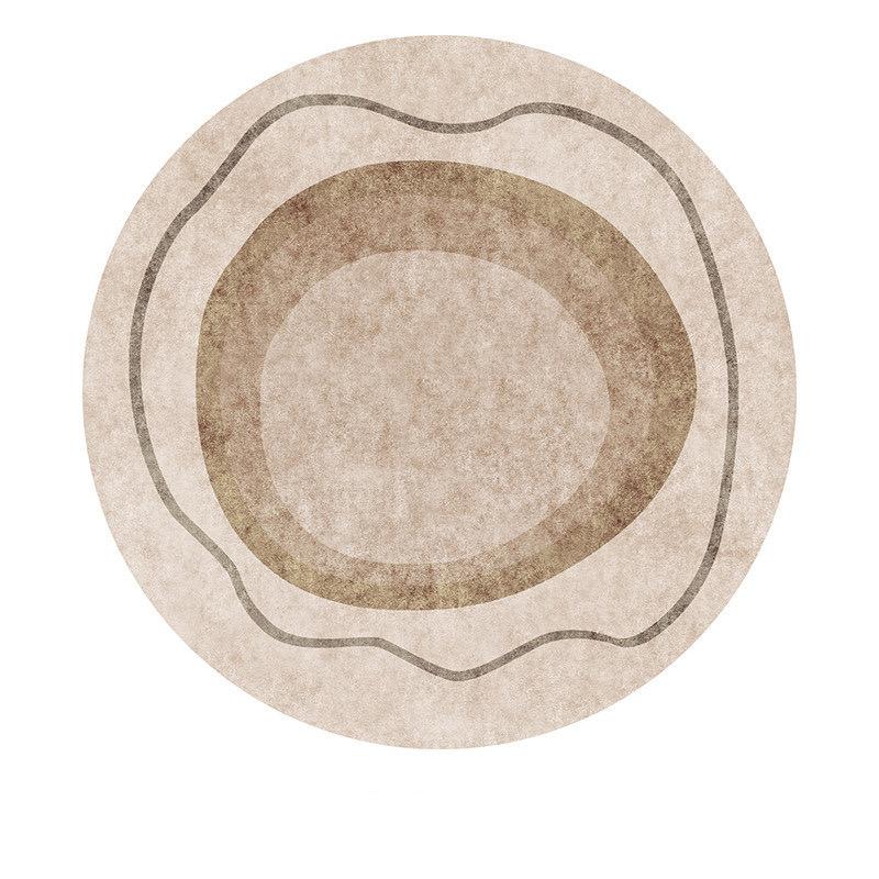 Modern Simple Round Crystal Velvet Carpet Easy To Care Computer Chair Floor Mat Bedroom Dresser Floor Mat Home Decor