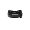 Black Logo Pattern Leather Belt Dbbe2f711bk