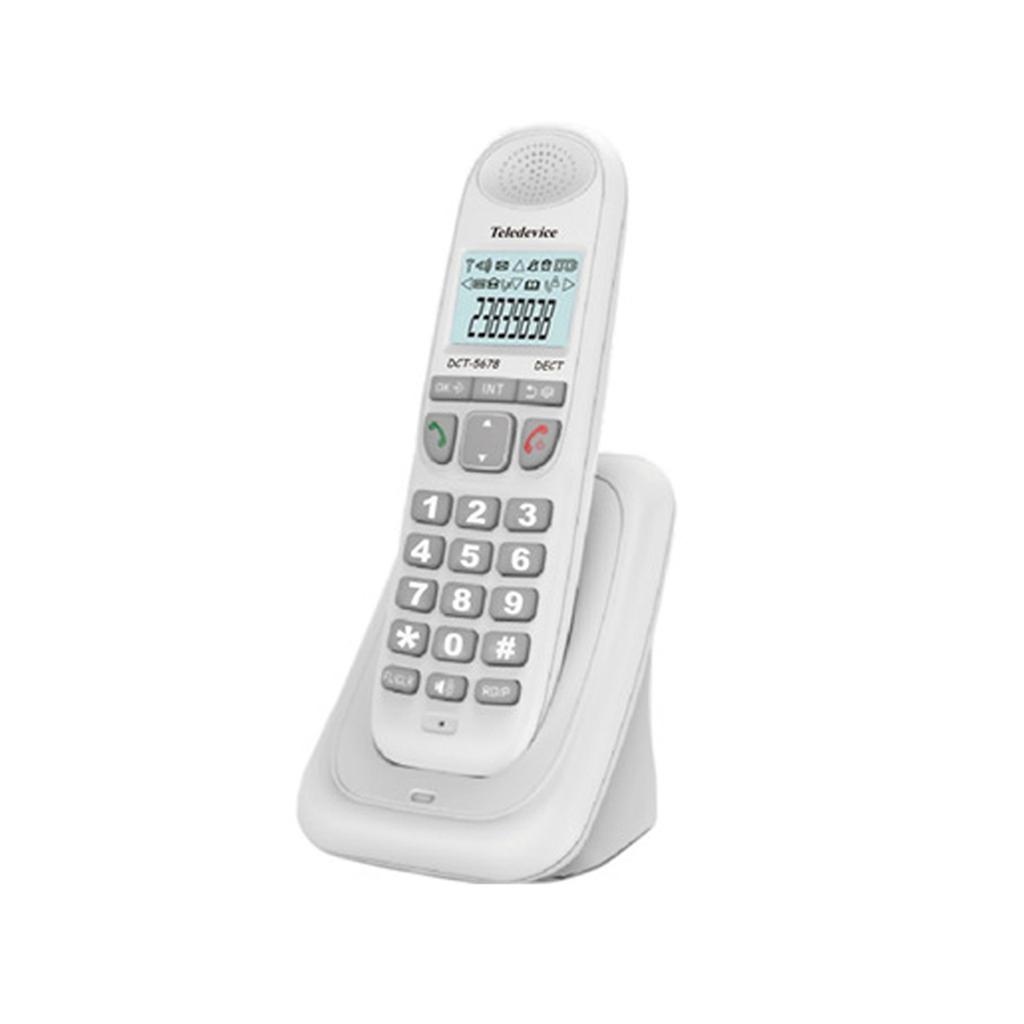 Cordless Phone with Caller Number Caller Waiting Backlight LCD 3 Line Screen Display, Support 16 Languages for Office