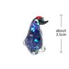 Colorful Cute Glass Duck Mini Figurine Craft Ornament Easter Animal Tiny Statues Home Table Micro Fairy Garden Decor Accessories