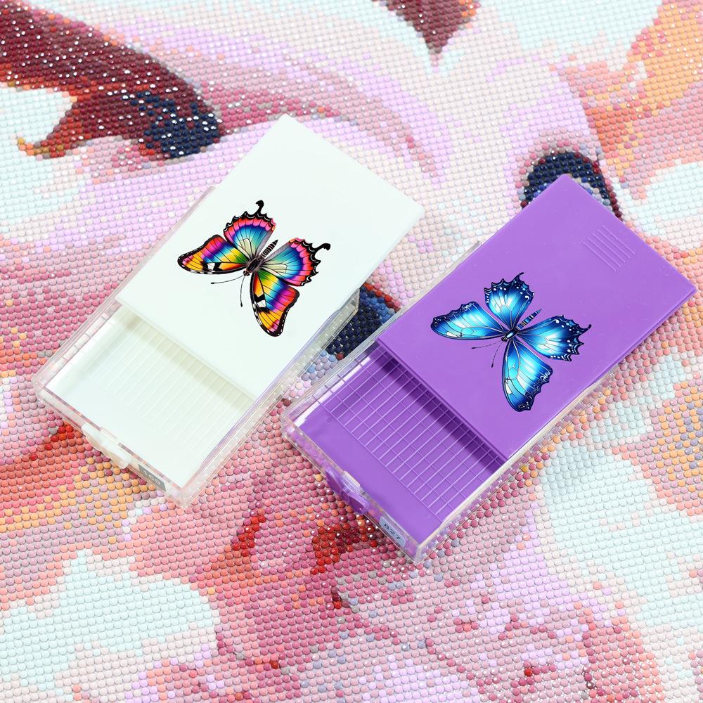 Diamond Painting Flip-Top Funnel Plate Set with Lid for DIY Embroidery