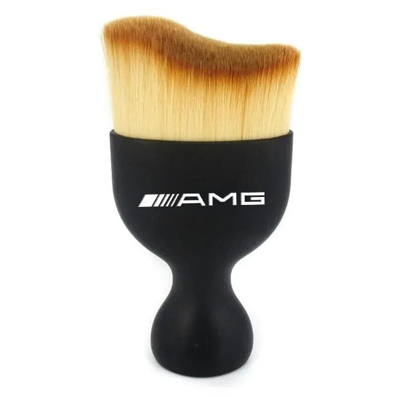 

2025 Hot Car Logo Cleaning Car Detail Cleaning brush for Mercedes Benz S320 W164 W203 W204 W168 C180 E320 A200 CLA CLK CLS C260