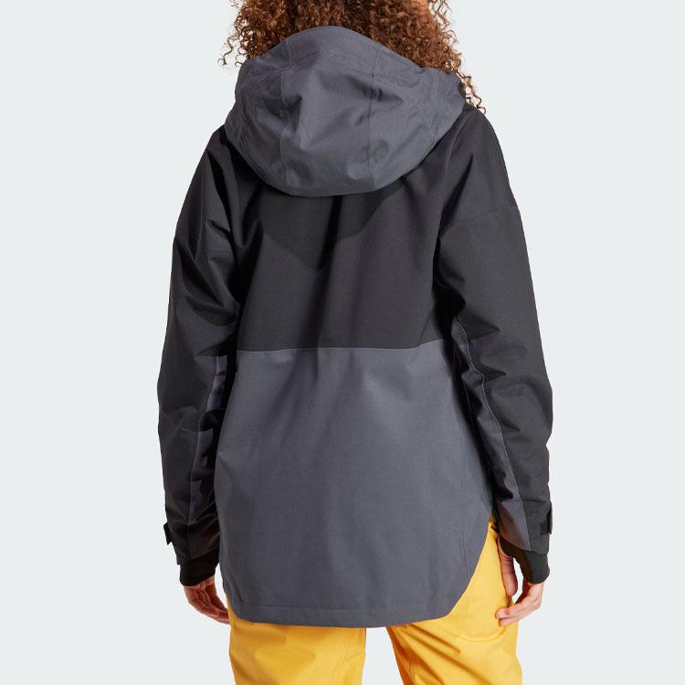 Adidas Xperior 2L Căptușită Rain.Rdy Anorak Color Block Logo Sporturi în Aer Liber Jachetă de Schi cu Glugă Femei Jachetă Negru IB4229