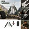 Folding Multitool with Handle, Multifunctional Pliers and Scissors for Outdoor and
