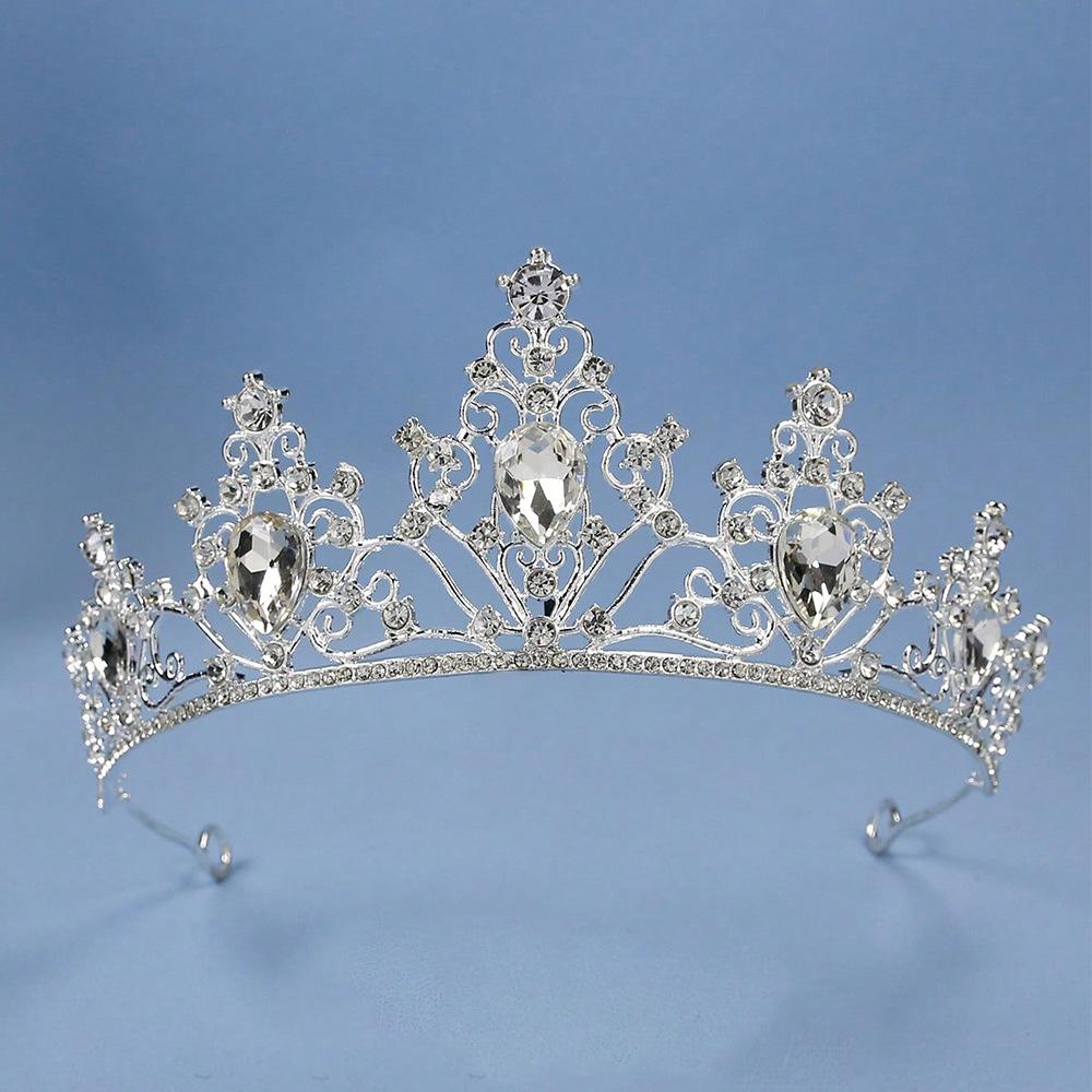 Akcesoria Ślubne Korona Korona na Włosy Modne Nakrycie Głowy Korona Królowej Węzeł Akcesoria do Studia Ślubnego