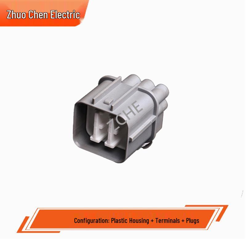 Automotive 6P Wire-to-Wire Connector with 6 Holes and Cores - Model 6181-0074/6189-0133