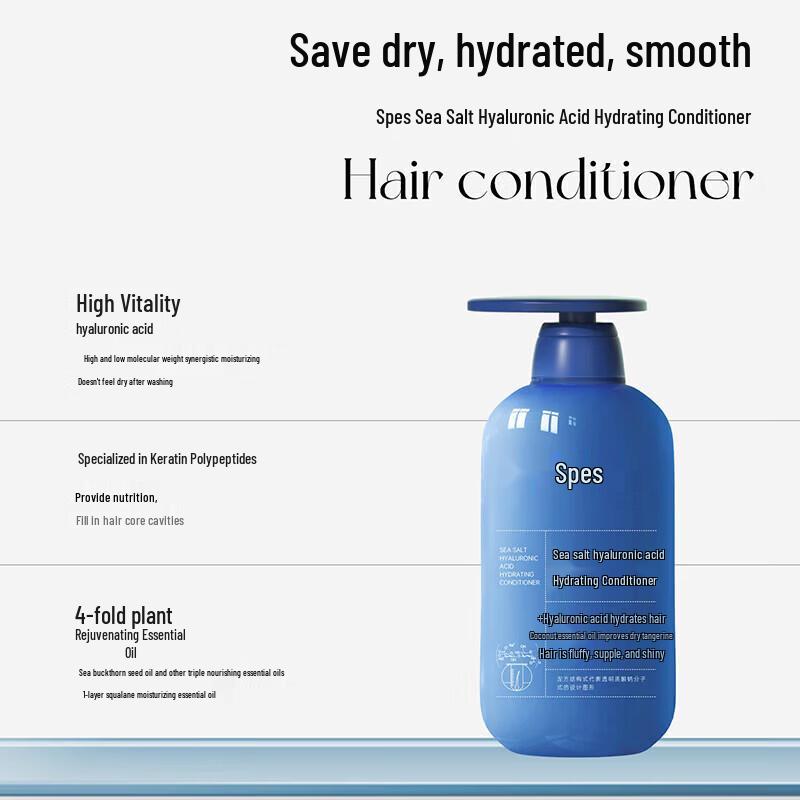 Spēs Sea Salt & Hyaluronic Acid Shampoo and Conditioner Set