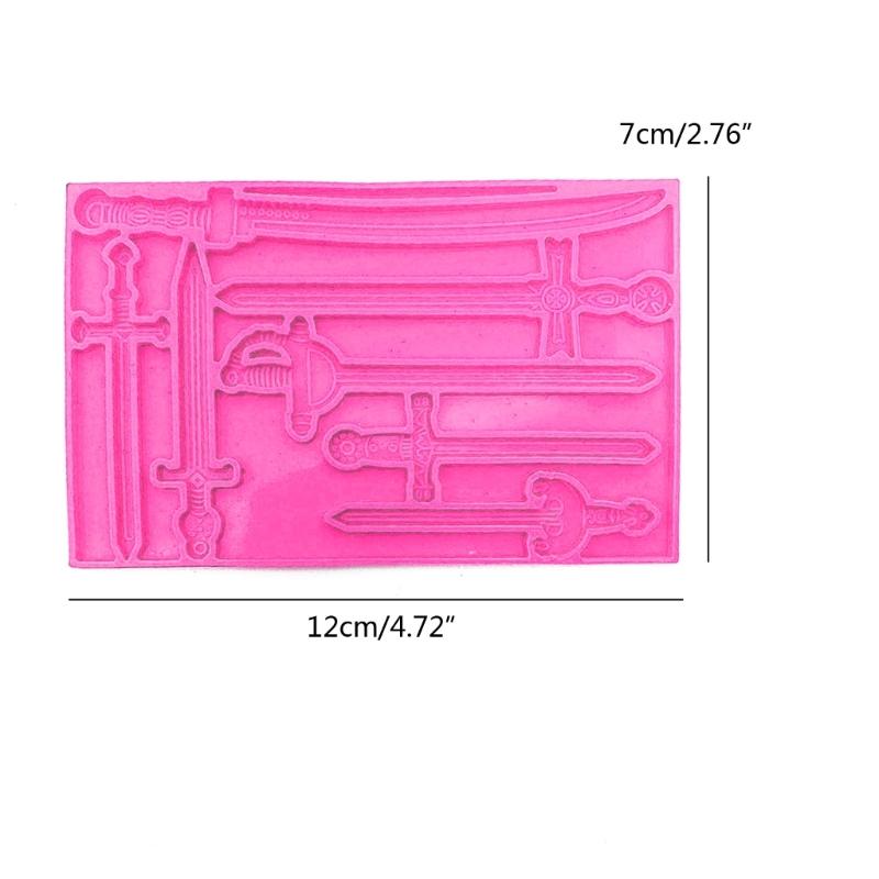 Sword Shaped Bookmark Resin Mold DIY Bookmark Mold Silicone Bookmark Mold for Epoxy Resin Casting Keychain Jewelry Mold