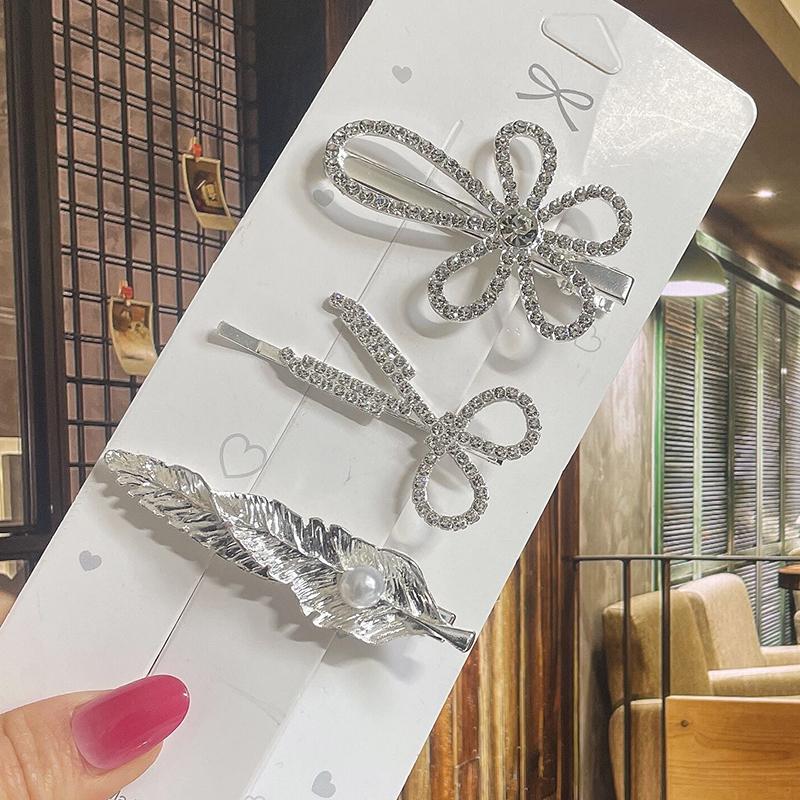 Pearl Hair Clip For Women Korean Hairpins Girl Geometric Crystal Hair Barrettes Fashion New Hairgrip Headwear Hair Accessories