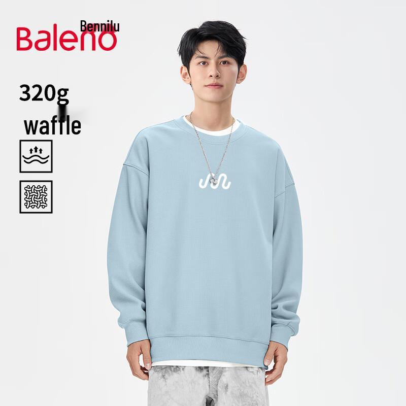 

Baleno 2025 Spring Waffle Knit Round Neck Sweatshirt XL