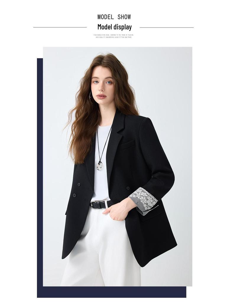 2025 Women's Korean Style High-End Long Sleeve Suit Jacket