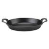 Pot Staub Oval Stackable Dish 28cm Gratin Dish IH Compatible Enamel Stylish Oven Dish 1302923 Black Oval Stackable Dish Black [Staub]