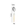 304 Stainless Steel Gold Cutlery Set with Violet Acrylic Bamboo Joint Handles: Includes Knife, Fork, and Spoon for Hotel Light Luxury Use.