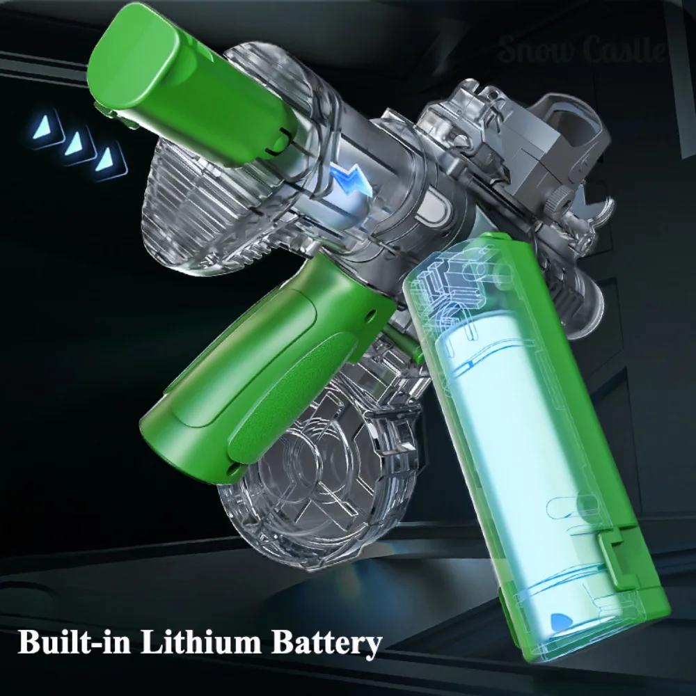M416 Automatic Electric Water Gun with Light Up Effect Summer Outdoor Beach Pool Shooting Game Fun Toy Gifts for Kids Boys