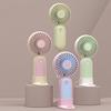 Portable Mini Fan Foldable Handheld Personal Fan 3 Speeds USB Rechargeable Cooling Fan with Detachable Base for Office Travel Home Use