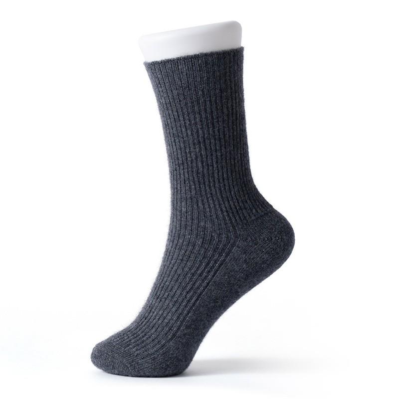Womens Cashmere Blend Mid-Calf Socks Solid Color Soft Warm Casual Sports Soccer