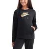 Nike Çocuk SS23 Baskılı Kazak Uzun Kollu Sweatshirt Çocuk sweatshirt Siyah BV2703-010