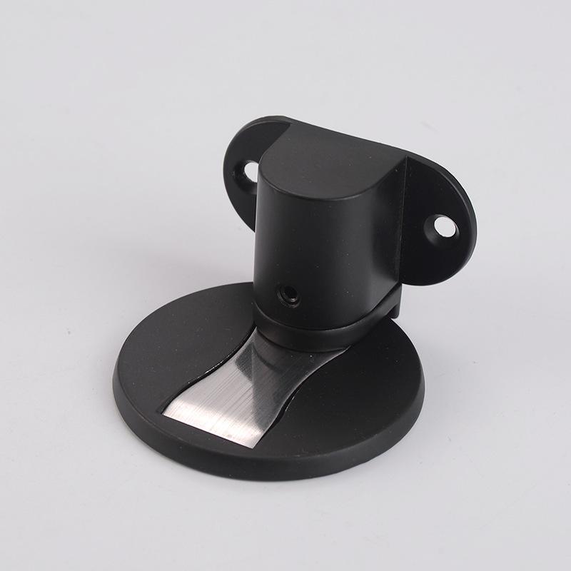 Zinc Alloy Magnetic Rotating Door Stop - Silent, Adjustable, Punch-Free, Anti-Collision.