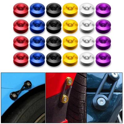 New Red Aluminum Quick Release Bumper Fasteners For Car Trunk Fender Hatch Lids Kit